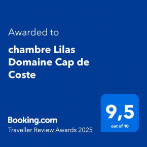 chambre Lilas Domaine Cap de Coste